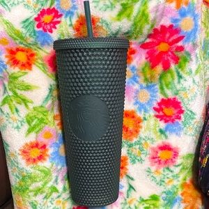 Starbucks Studded Dark Green Matte Tumbler
